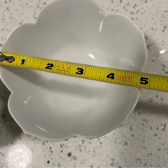 Vintage 1960s HOMCO White Lotus Flower Bowls - Dessert,Dips,Snacks - Set of 2 - Picture 6 of 11